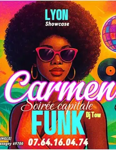 Carmen clayton à lyon le 7 Juin 2025 - affiche 2 time to move soiree funk