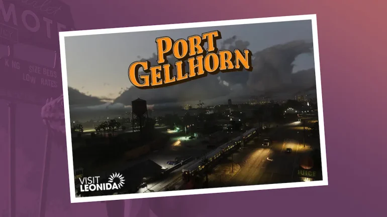 Port gellhorn postcard landscape